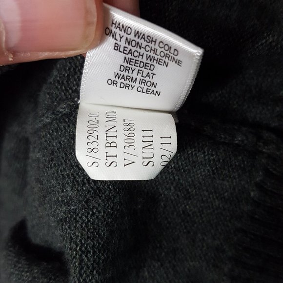 Banana Republic Men's Knit Mock Neck Sweater Linen Blend Size Large Green - Picture 6 of 6